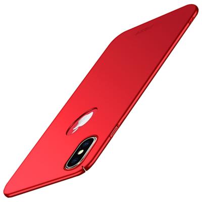 MOFI Frosted PC Ultra-Thin volledige dekking Case voor iPhone XS (rood)