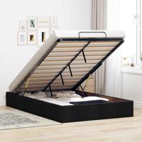 Bedframe zonder matras 120x200 cm stof zwart