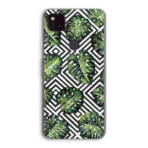 Geometrische jungle: Google Pixel 4a 5G Transparant Hoesje