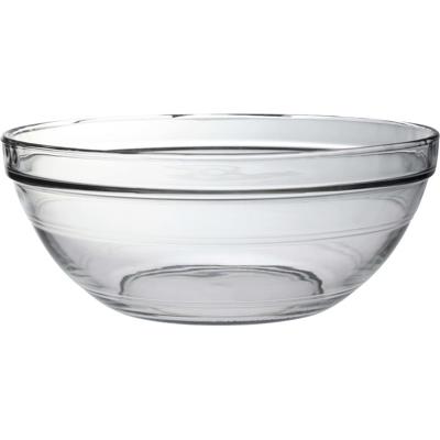 Duralex Salade/fruit schalen rond - glas - 31 x 12 cm - serveerschaal - Schalen en kommen