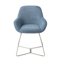 Jesper Home Kushi eetkamerstoel Ocean Eyes beehive steel - thumbnail
