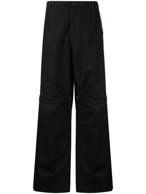 Maharishi pantalon ample à broderies - Noir
