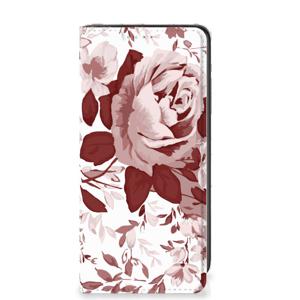 Bookcase Samsung Galaxy A41 Watercolor Flowers