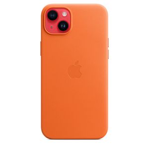 Apple Leren hoesje met MagSafe voor iPhone 14 Plus - Oranje telefoonhoesje