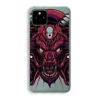 Hell Hound and Serpents: Google Pixel 5 Transparant Hoesje
