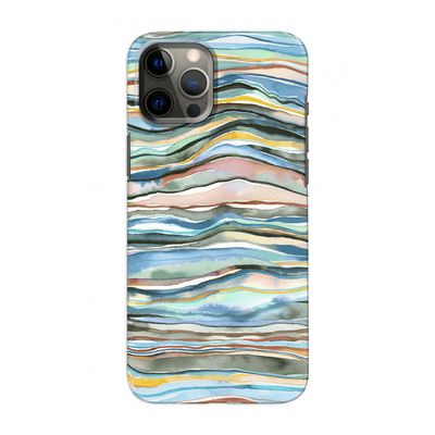 Watercolor Agate: Volledig geprint iPhone 12 Pro Hoesje