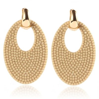 Ovale dames oorbellen Cilla Jewels Champagne Goudkleurig