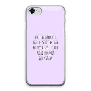 Gek: iPhone 8 Transparant Hoesje