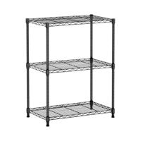 Metalen opbergrek - 60 x 35 x 77 cm - 120 kg - zwart