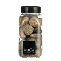 Mica Decorations decoratie stenen - 650ml - groot - beige mix - hobby steentjes