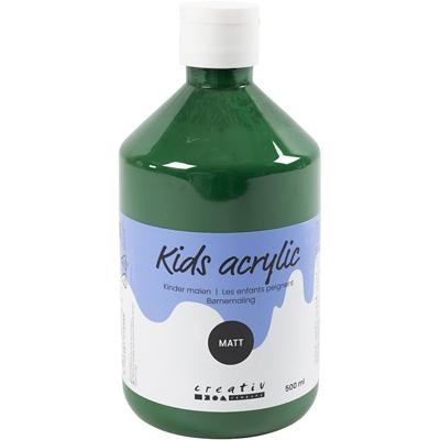 Creativ Company Acrylverf mat, donkergroen, 500 ml/ 1 fles