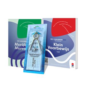 Cursusboek Klein Vaarbewijs 1 en 2 en Marifonie & Marcom B met Portland Course Plotter Pack