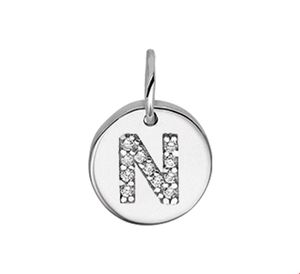 TFT Bedel Letter N Zirkonia Zilver