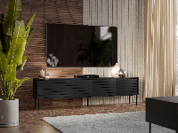 Tv-meubel HEPRANI 200 cm zwart