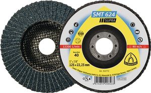 Klingspor Lamellenschuurschijf | d. 115 mm korreling 120 12graden conisch | RVS zirkoniumkorund | 10 stuks - 322769 322769
