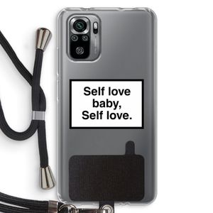 Self love: Xiaomi Redmi Note 10S Transparant Hoesje met koord