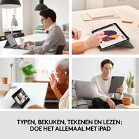 Logitech Combo Touch Apple iPad Air (2022/2020) Toetsenbordhoes QWERTY Grijs - thumbnail