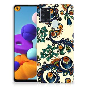 Siliconen Hoesje Samsung Galaxy A21s Barok Flower