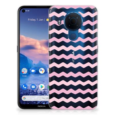 Nokia 5.4 | TPU bumper | Waves Roze