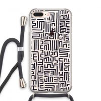 Moroccan Print: iPhone 8 Plus Transparant Hoesje met koord