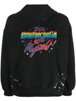 Balenciaga hoodie 90/10 à slogan imprimé - Noir