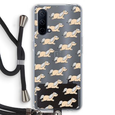 Ponys: OnePlus Nord CE 5G Transparant Hoesje met koord