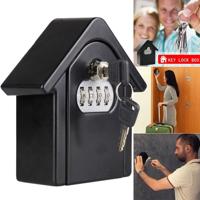Hut vorm wachtwoord lock opbergdoos veiligheid vak Wandkast veiligheid box (zwart)