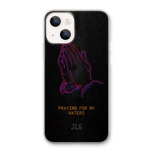 Praying For My Haters: iPhone 13 Transparant Hoesje