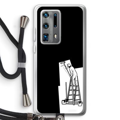 Musketon Painter: Huawei P40 Pro Plus Transparant Hoesje met koord