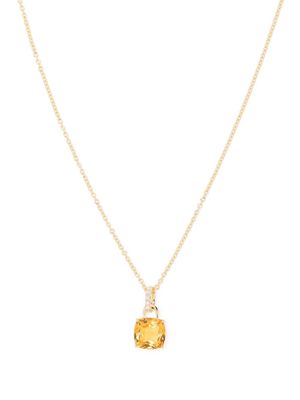 Kiki McDonough collier Kiki Cushion en or 18ct orné de topaze et diamants