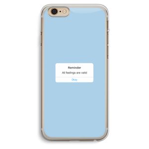Reminder: iPhone 6 Plus / 6S Plus Transparant Hoesje
