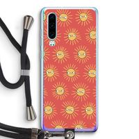 Zon: Huawei P30 Transparant Hoesje met koord Zon: Huawei P30 Transparant Hoesje met koord