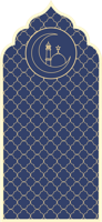 Blauw patroon vinyl tapijt