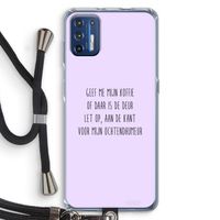 Ochtendhumeur: Motorola Moto G9 Plus Transparant Hoesje met koord