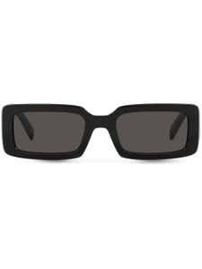 Dolce & Gabbana Eyewear lunettes de soleil rectangulaires à logo - Noir