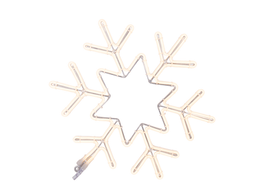 Sneeuwvlok in ster 50x43cm 3000K warmwit licht koppelbaar Prosystem 230V