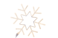Sneeuwvlok in ster 50x43cm 3000K warmwit licht koppelbaar Prosystem 230V
