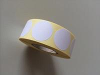 Etiket 25 mm rond wit 1000 rol