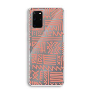 Marrakech Pink: Samsung Galaxy S20 Plus Transparant Hoesje