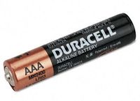 4 x AAA Duracell alkaline batterijen
