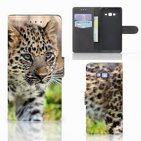 Samsung Galaxy Grand Prime | Grand Prime VE G531F Telefoonhoesje met Pasjes Baby Luipaard - thumbnail