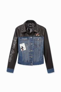 Hybride bikerjack met Mickey Mouse - BLACK - XS