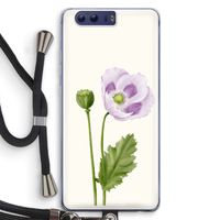 Purple poppy: Honor 9 Transparant Hoesje met koord