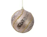 kerstbal foam d10 cm licht goud kerst - Decoris