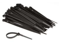 Set met nylon kabelbinders 4.6 x 120 mm zwart (100 st.) - Velleman
