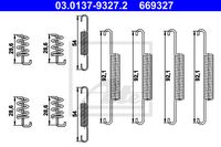 Toebehoren, parkeerremschoen ATE, u.a. für Volvo