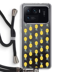 Ananas: Xiaomi Mi 11 Ultra Transparant Hoesje met koord
