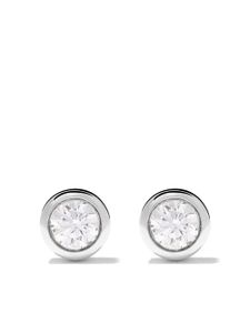 De Beers Jewellers boucles d'oreilles Dewdrop en or blanc 18ct et diamant - Argent