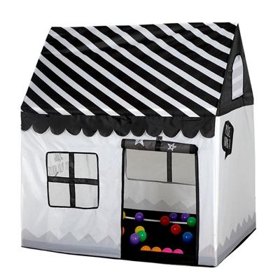 Huishoudelijke kinderen afdrukken spelen tent kleine spel huis (zwart wit)