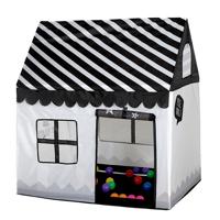 Huishoudelijke kinderen afdrukken spelen tent kleine spel huis (zwart wit)